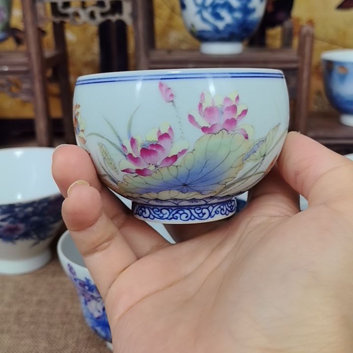 荷花主人杯品茗杯