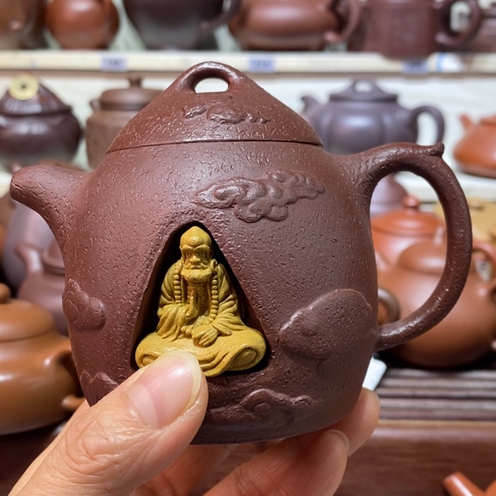 紫砂茶壶微瑕处理一把