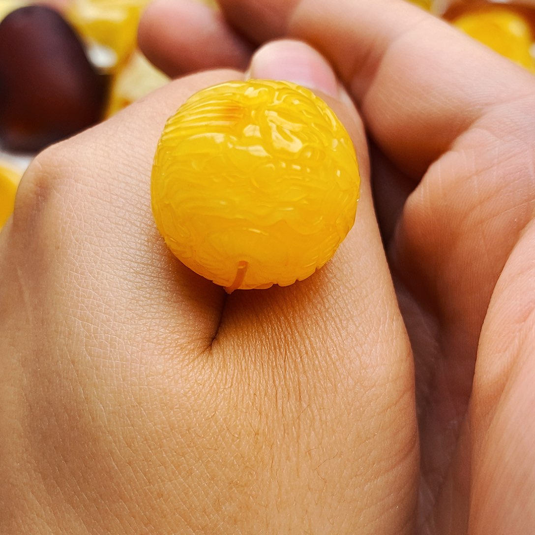 蜜蜡颈饰未镶嵌天然保真假一赔十105