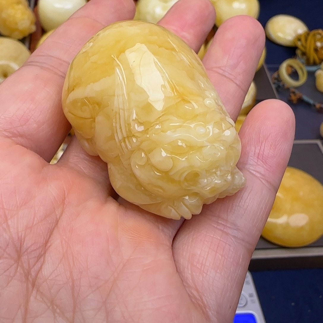 蜜蜡颈饰未镶嵌天然蜜蜡