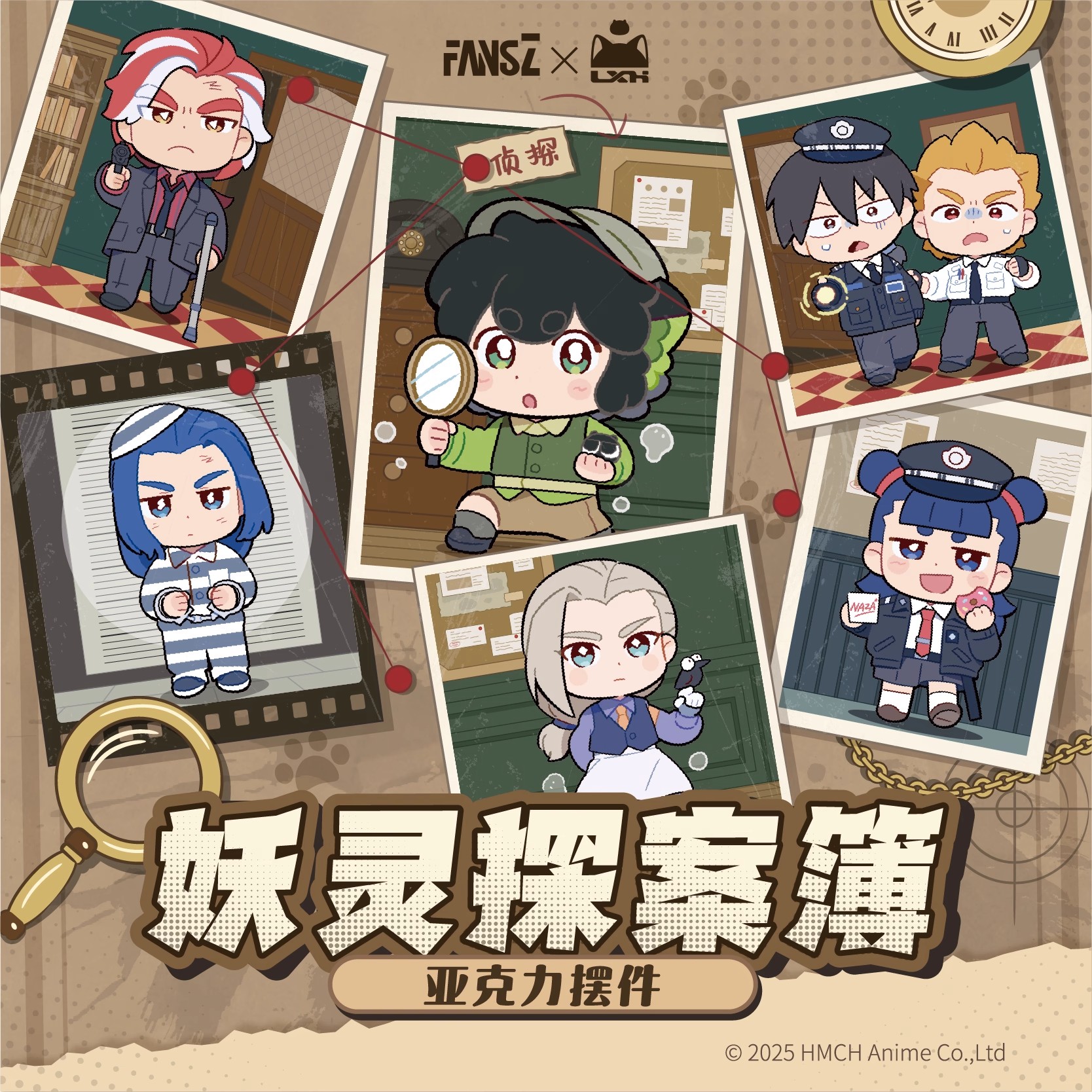 【新品】罗小黑战记官方周边妖灵探案簿系列亚克力摆件