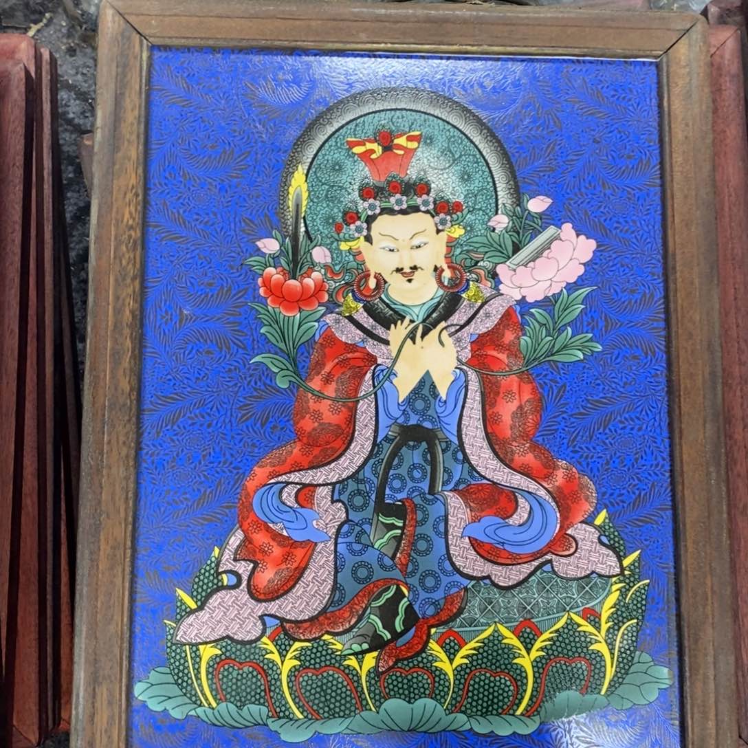 瓷片37*28*1景德镇瓷板画柴窑烧制