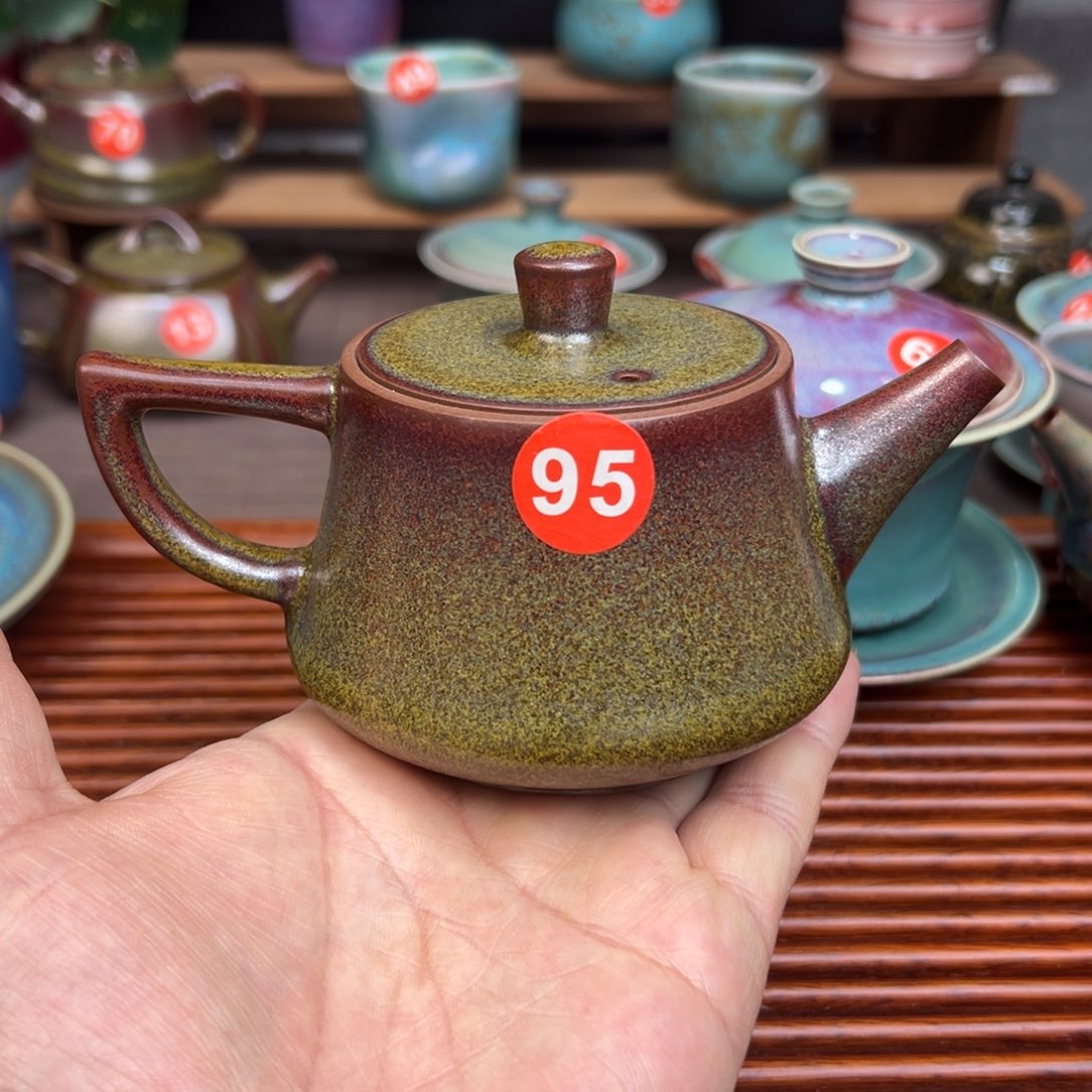 手工制作钧窑茶器