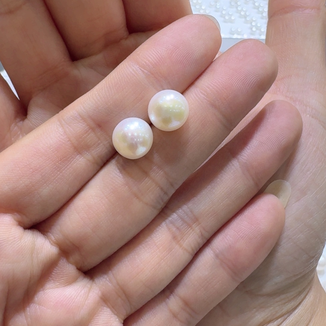 耳饰淡水珍珠银S925镶嵌