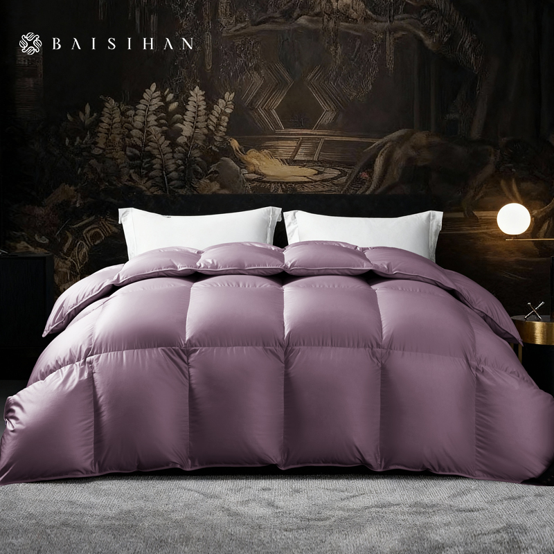 【双12提前购】95大朵雁鸭绒羽绒被加厚冬被超柔静舒适蓬松大格