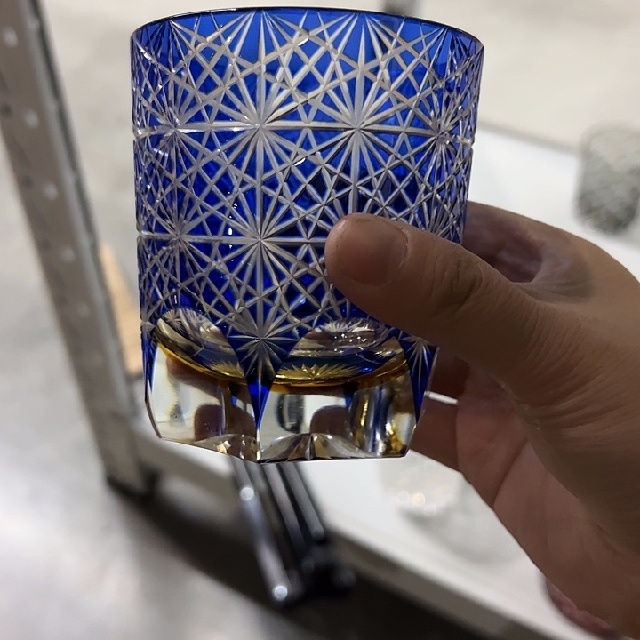 毛***豆水晶玻璃手柄款微瑕两个