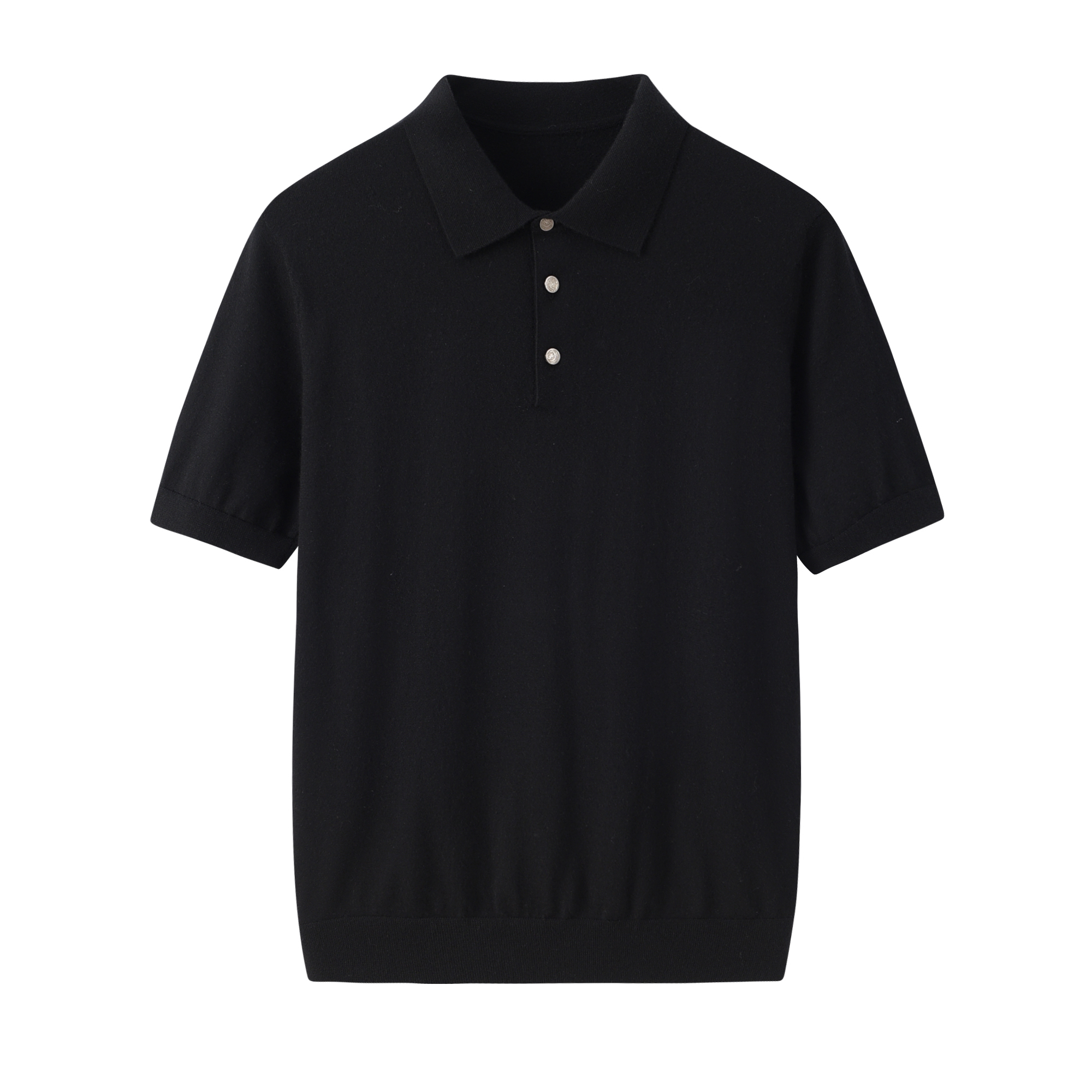 【精纺】鄂尔多斯市羊绒衫男款短袖100%山羊绒