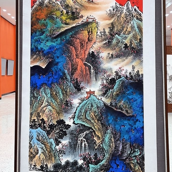 国画苏珊老师展览原作