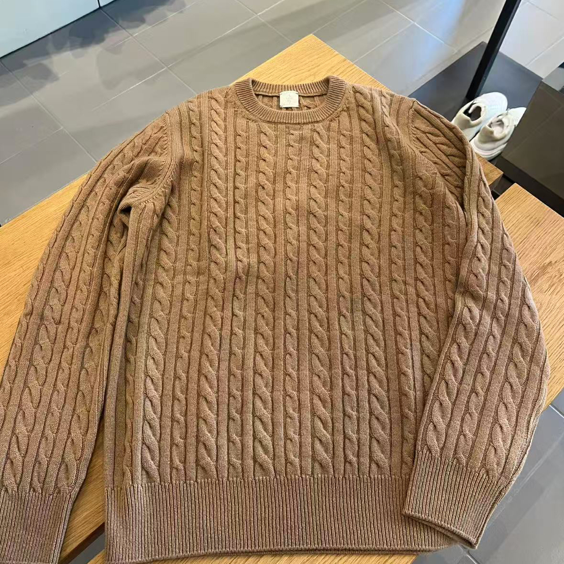 代eleventy 秋冬经典款纯羊绒圆领针织衫