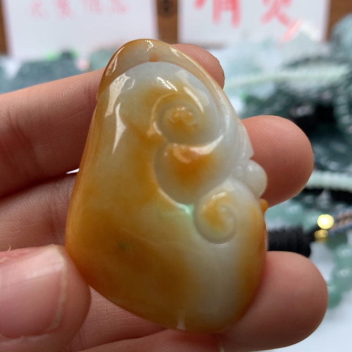 翡翠颈饰未镶嵌保真天然A货翡翠