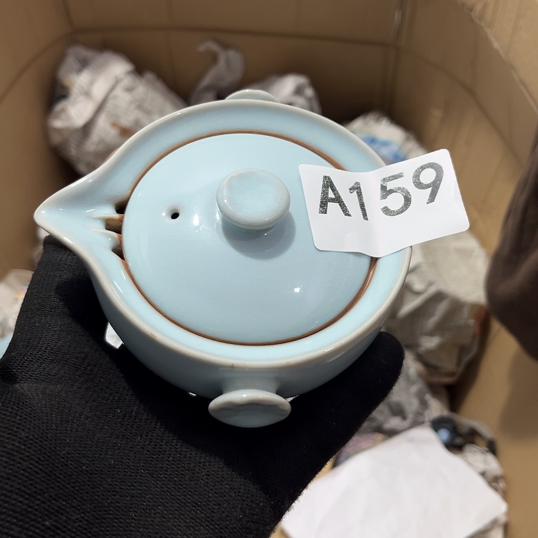 瓷片茶摆件工艺品摆件666