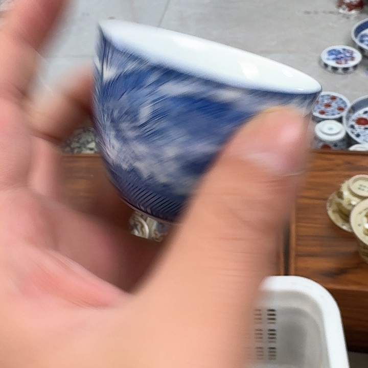 瓷片清明上河图客杯景德镇