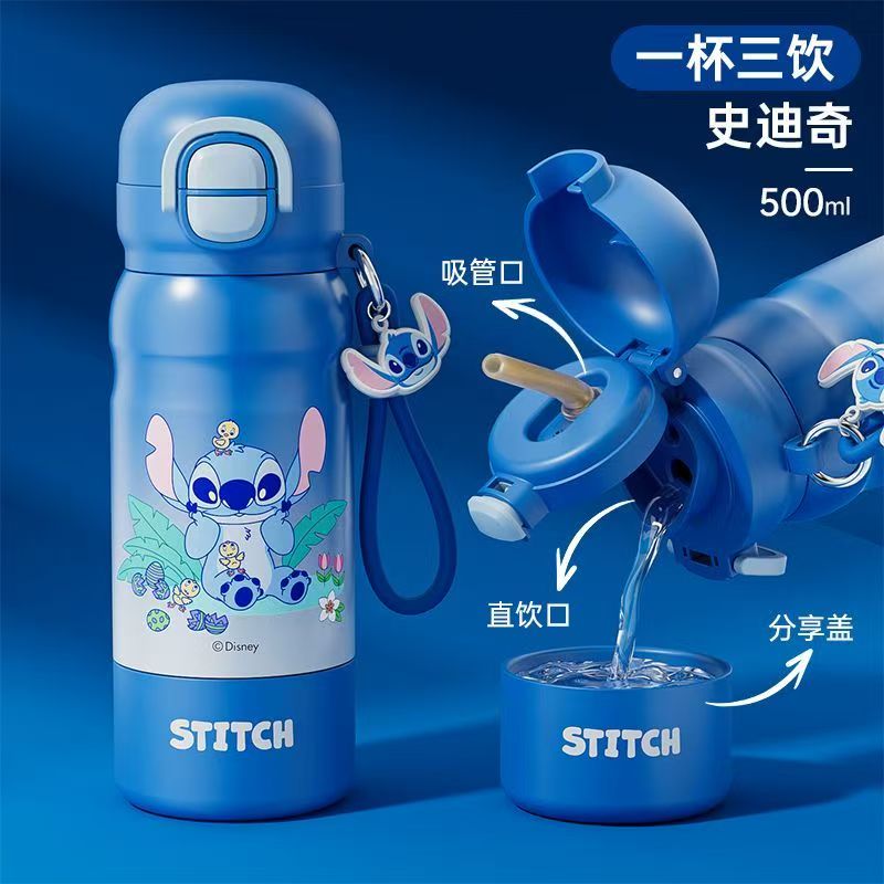 奥特曼儿童保温杯316食品级上学吸管小学生学生专用水杯双饮水壶