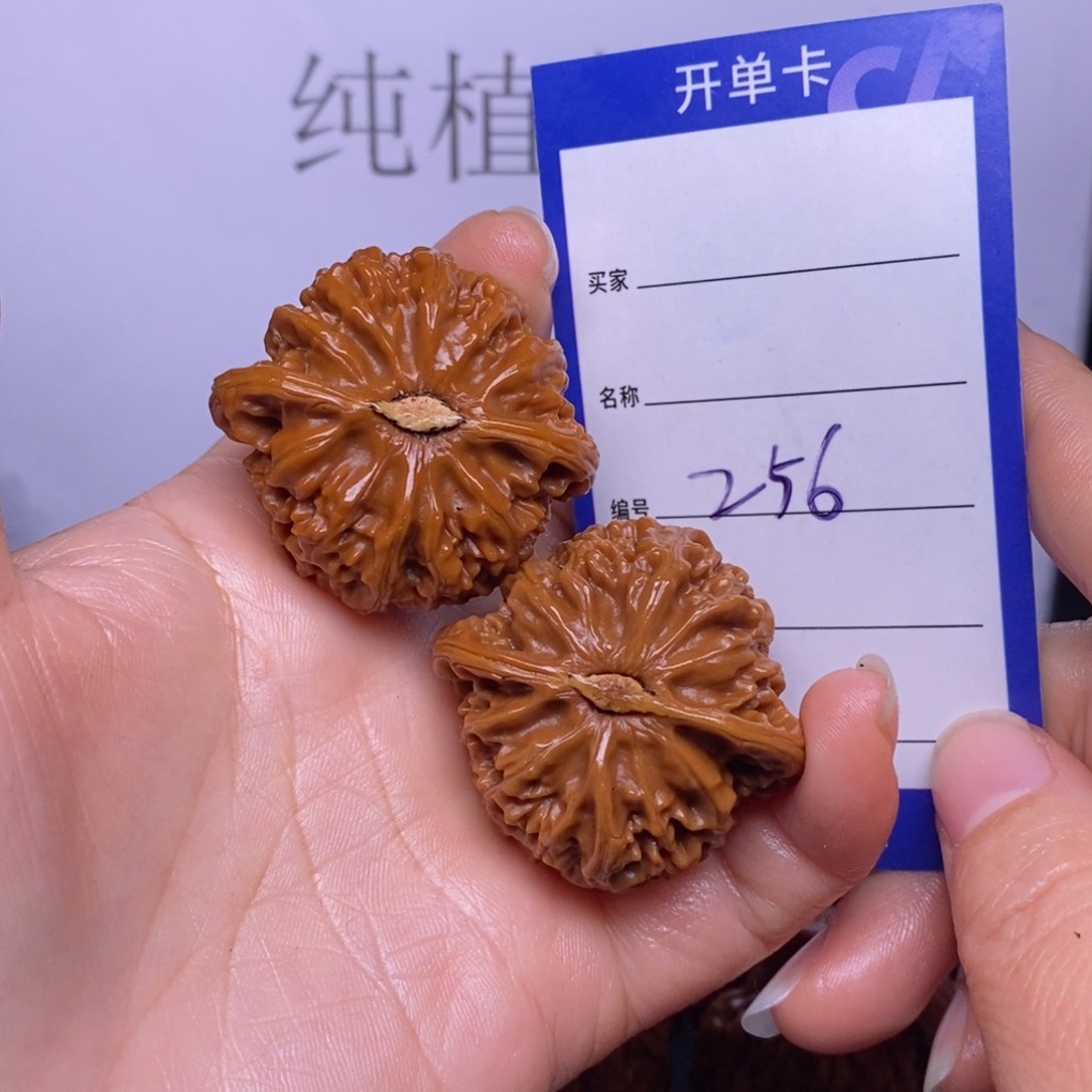 文玩核桃把件256/40宫灯色差