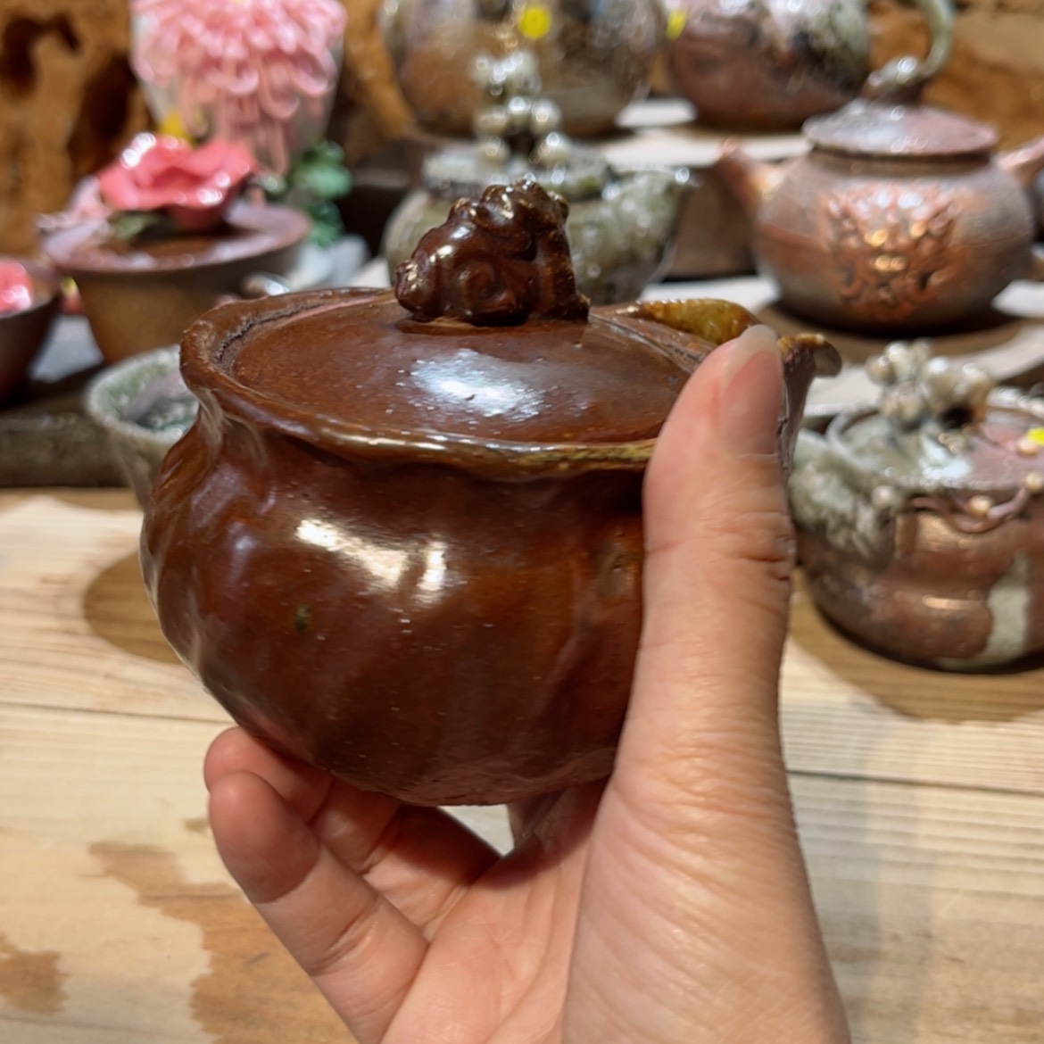 【闪购商品】柴烧茶具手工茶杯宝瓶240