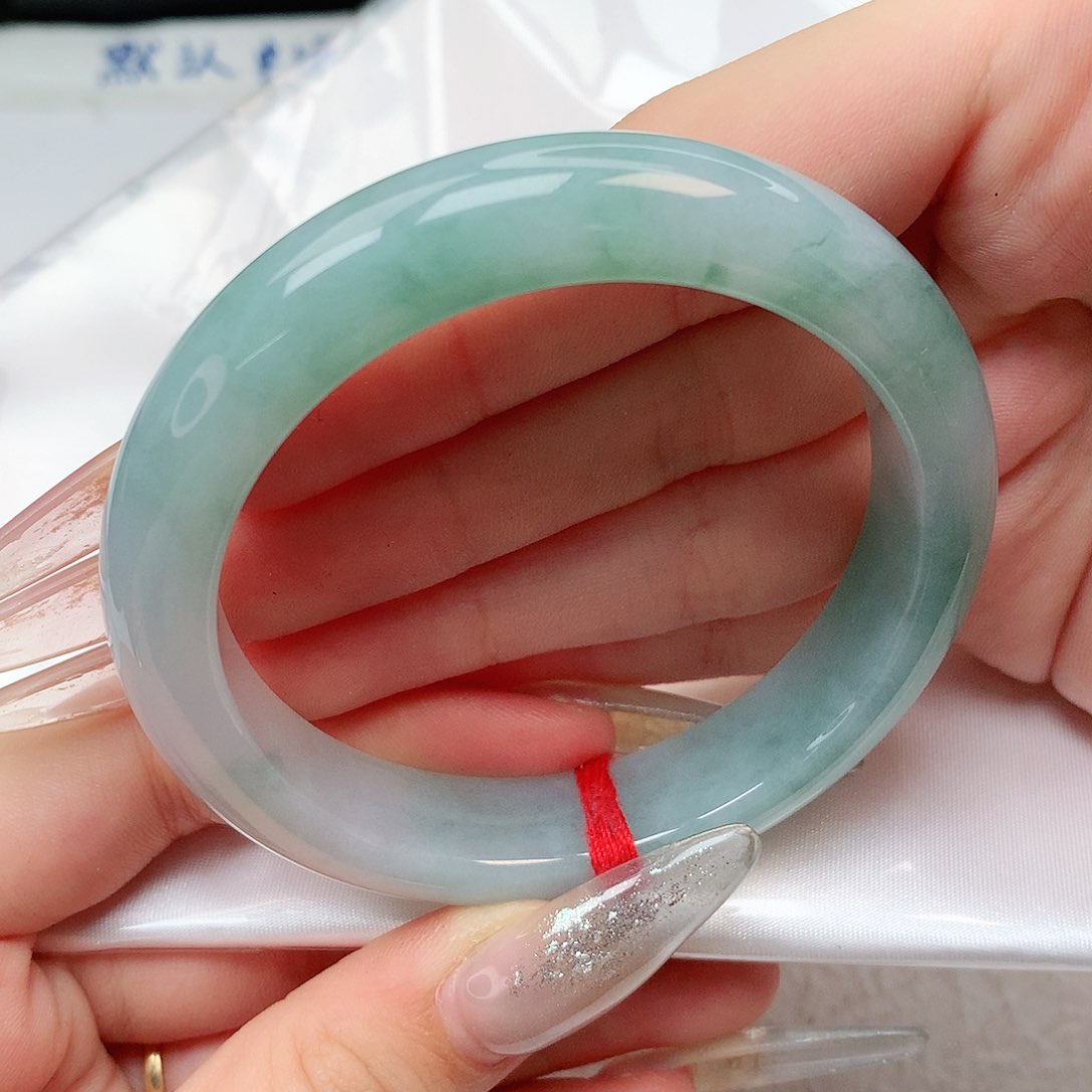 未镶嵌手镯翡翠正圈56