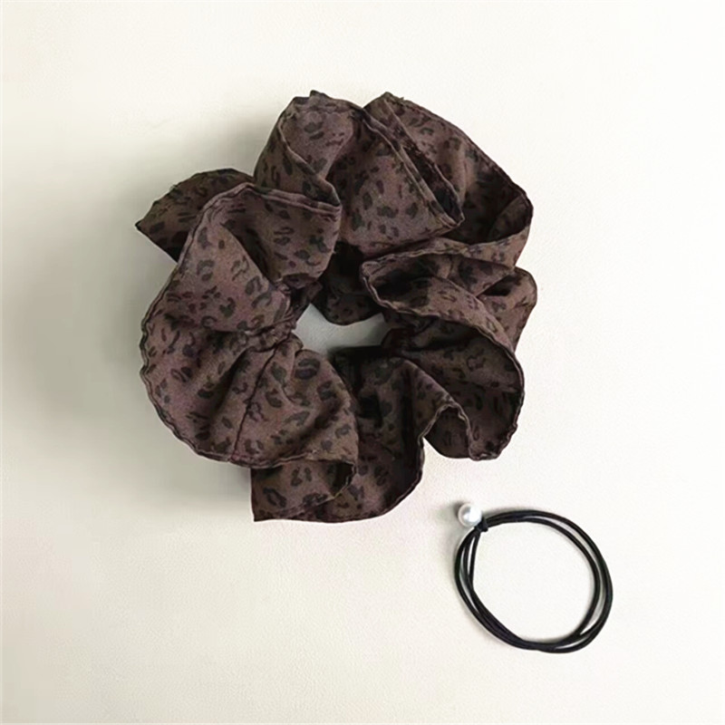 已开价 S180蛮腰豹纹发圈天丝棉面料送珍珠发绳一条