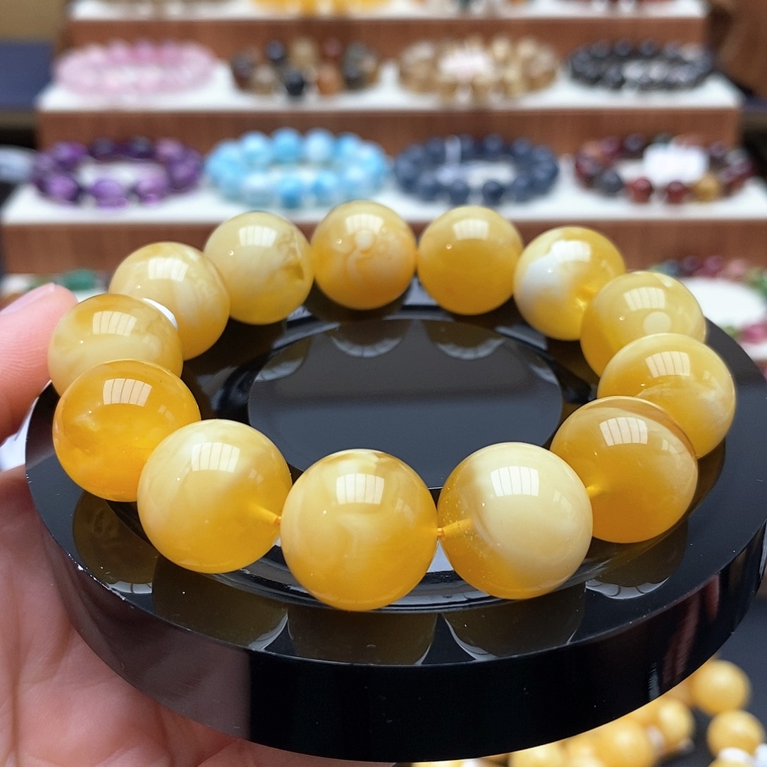 未镶嵌蜜蜡手链手链