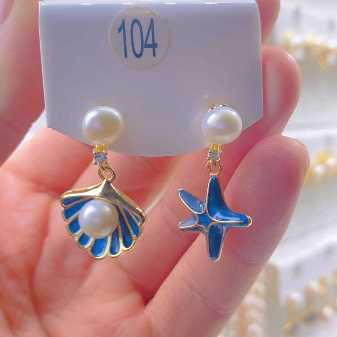 淡水珍珠耳饰未镶嵌