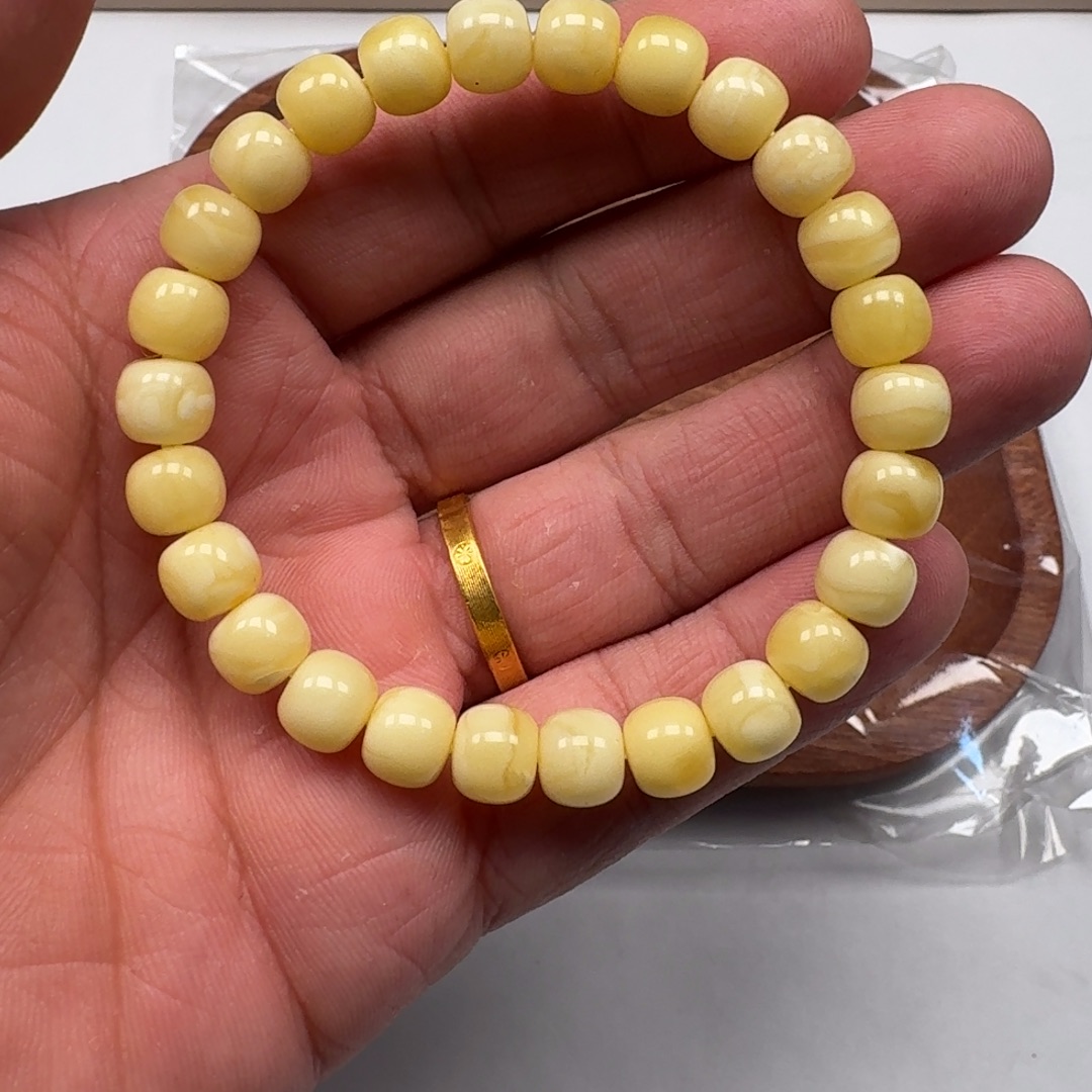 琥珀未镶嵌手链老型