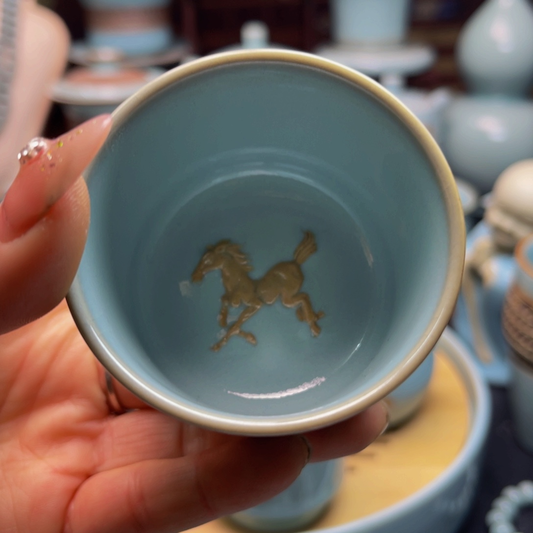 【闪购商品】壶瓷汝州单壶，壶，壶，壶，杯