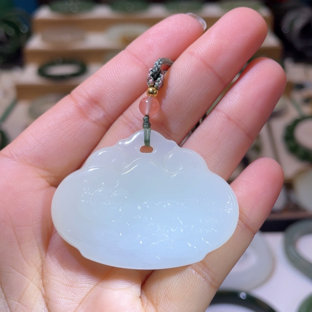 和田玉高品白玉吊坠未镶嵌