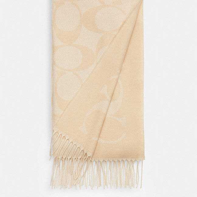 COACH蔻驰经典标志大尺寸围巾CU807 CHK