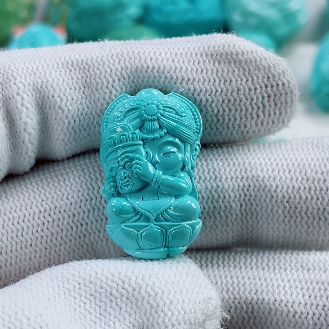 未镶嵌绿松石车挂