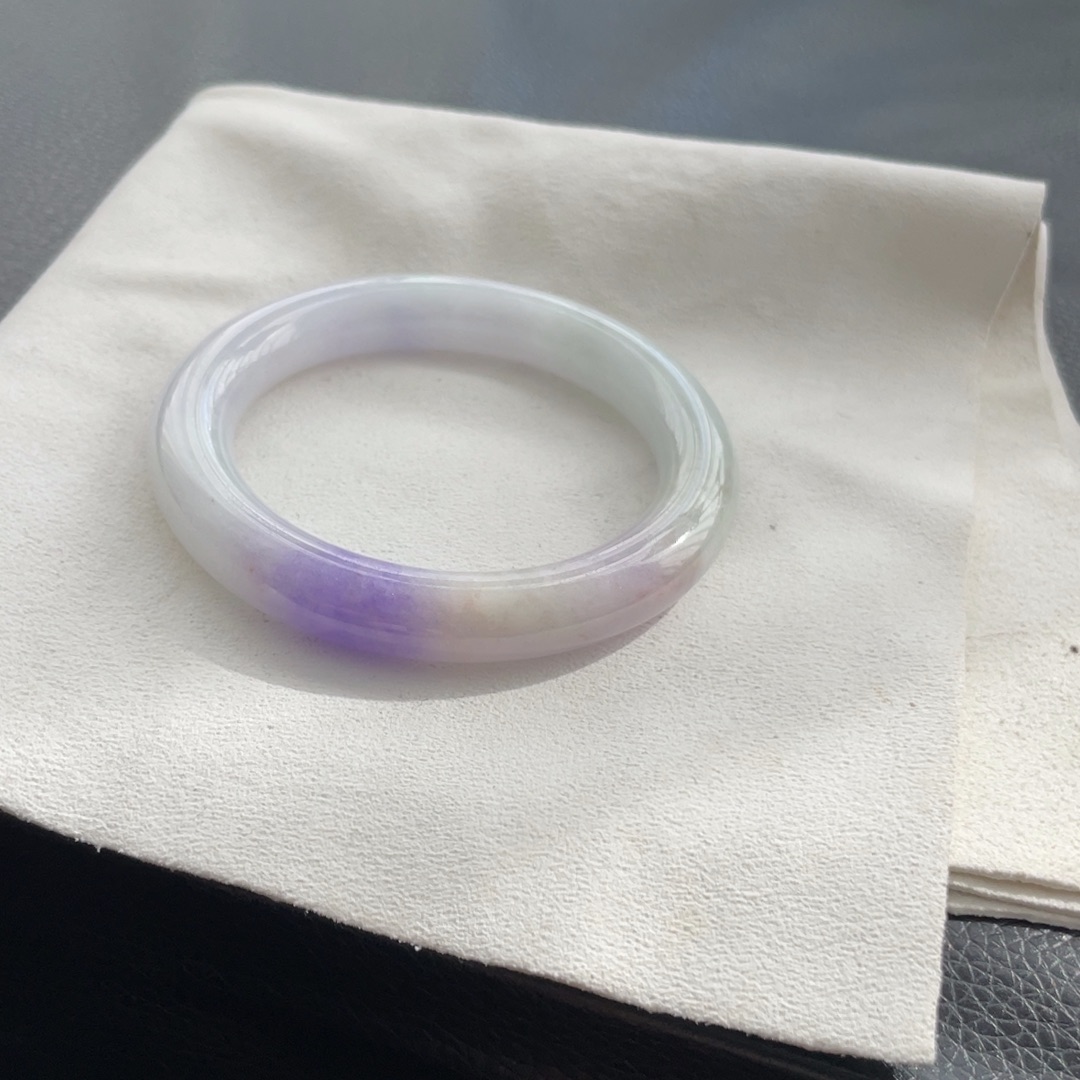 翡翠未镶嵌手镯纹裂54.5