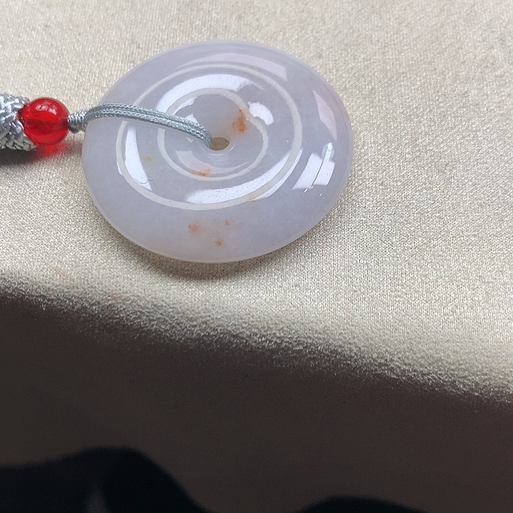 翡翠颈饰未镶嵌玉*双吊坠