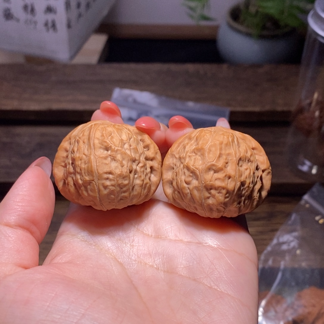 光***克吊坠文玩核桃全品38凹底南瓜墩精品