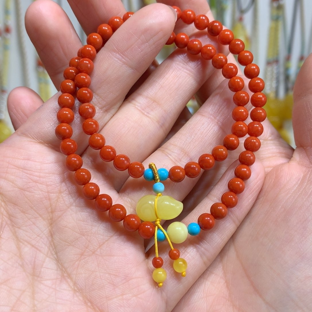 南红玛瑙手链未镶嵌5m m