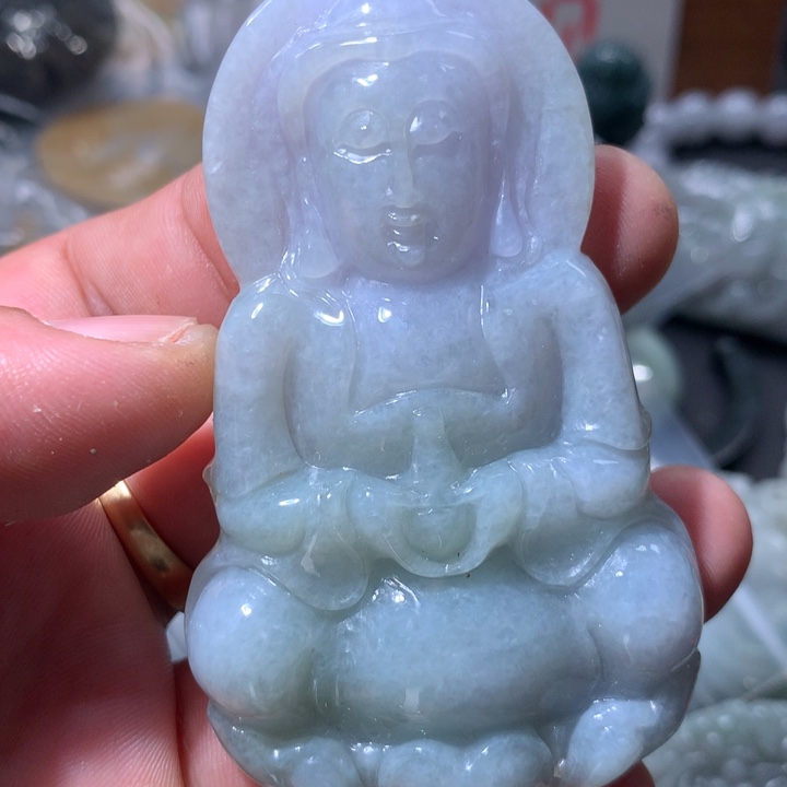 翡翠未镶嵌颈饰保真天然a货翡翠