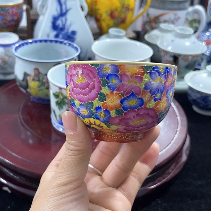 景德镇陶瓷手绘主人杯