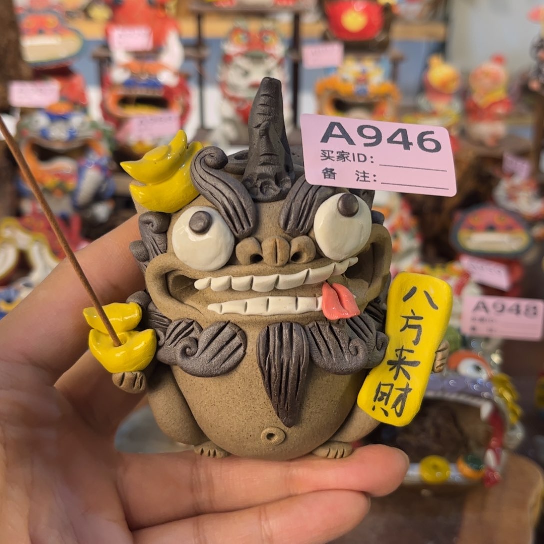 泥塑纯手工茶宠摆件