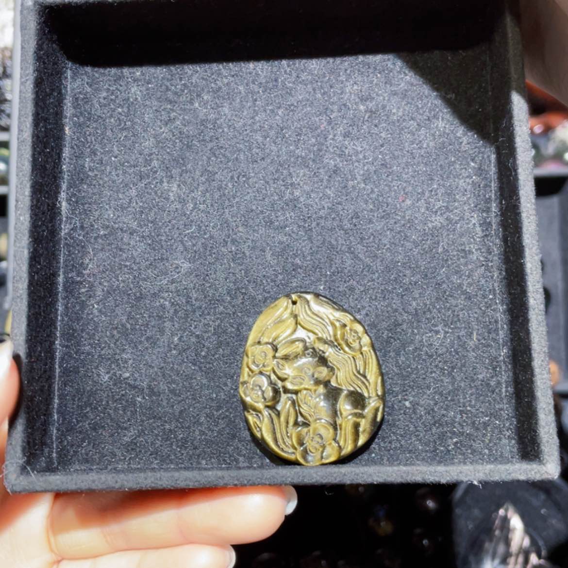 【闪购商品】黑曜岩吊坠(不含链)未镶嵌狮****咪