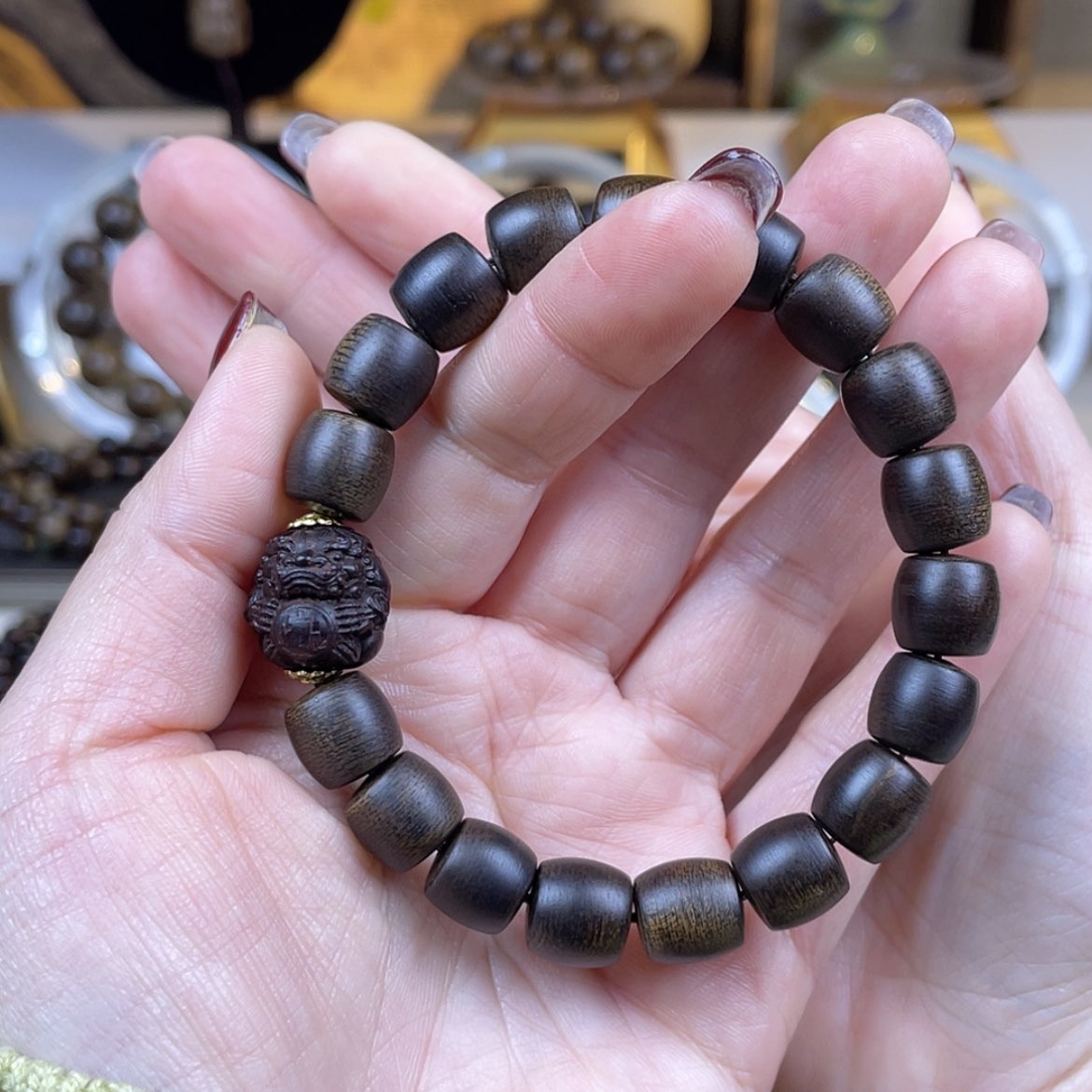 【闪购商品】沉香手串快****8越南芽庄白棋楠