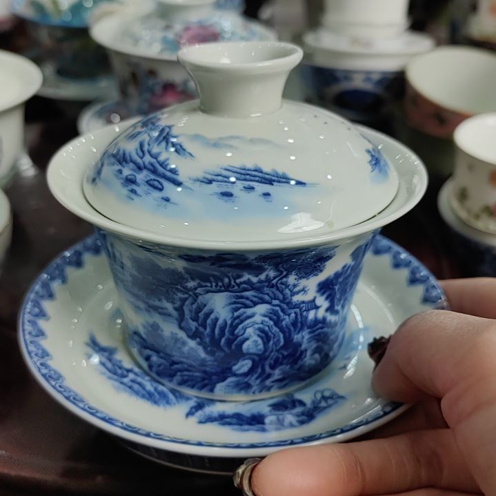 手绘青花手工绘画