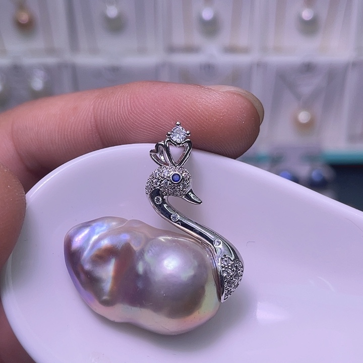 颈饰合金淡水珍珠04