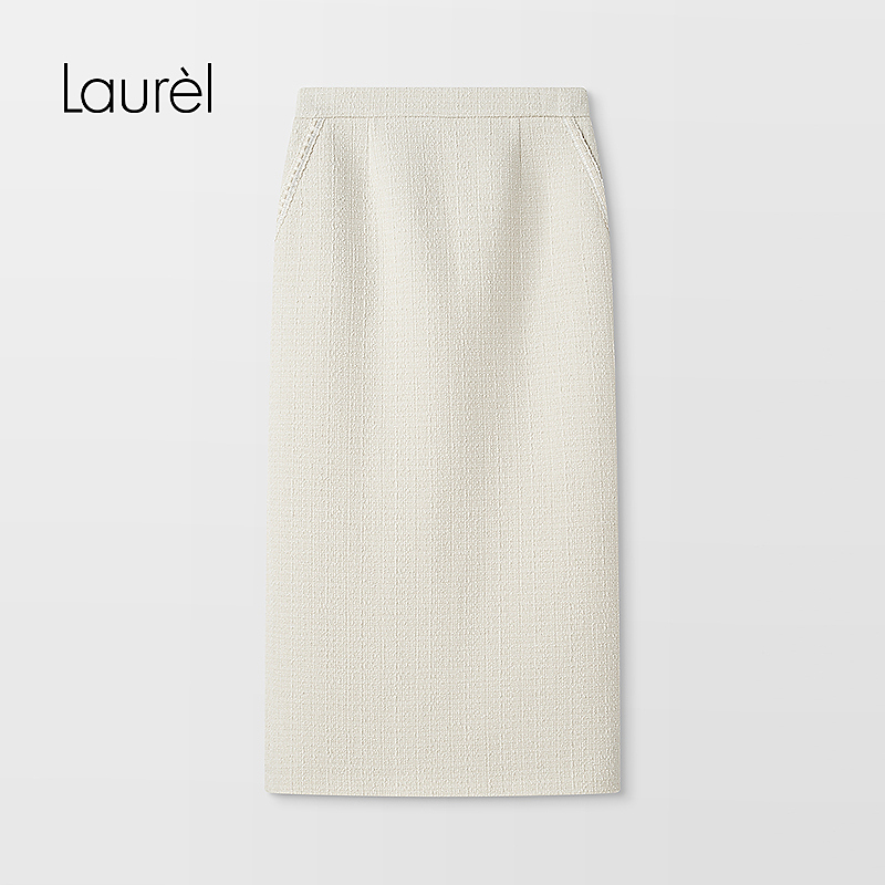 【粉丝专享】Laurel25夏新款小香风直筒半裙LWD365Q006DX