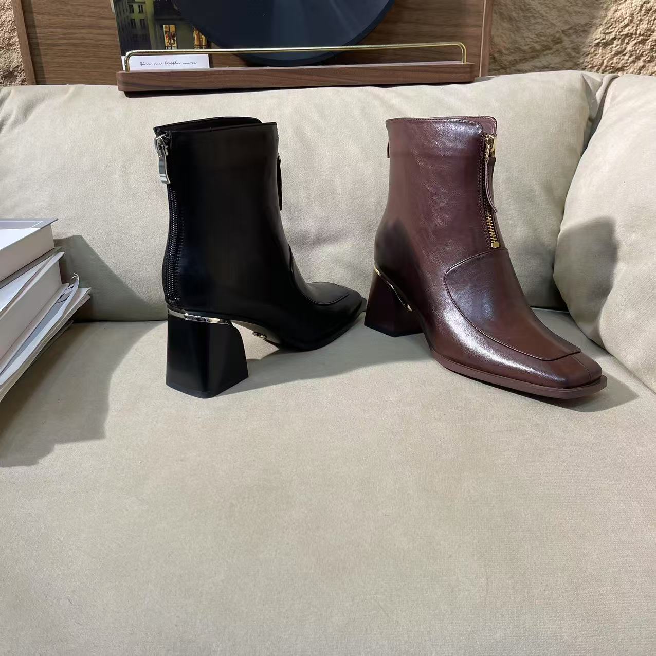 DJ时尚女鞋-A3917棕色