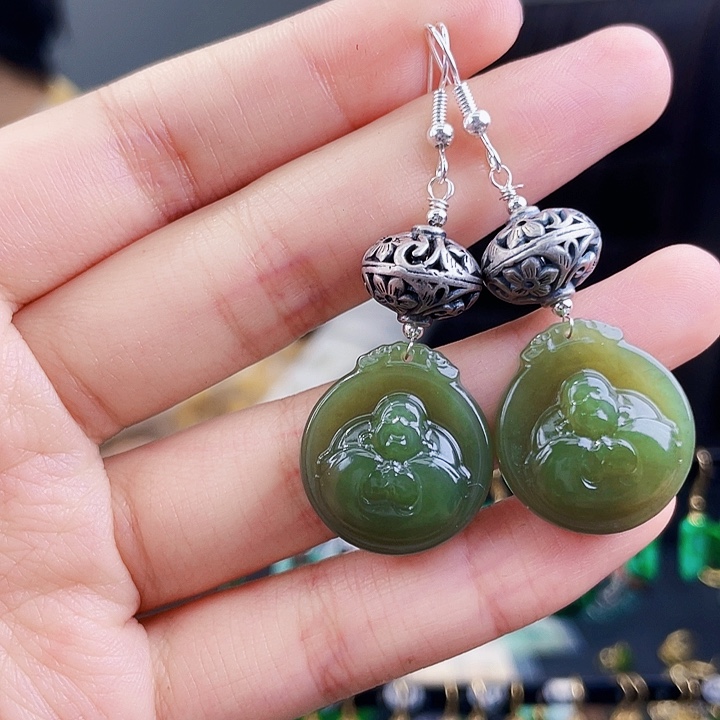 和田玉珠宝奇石银S925镶嵌