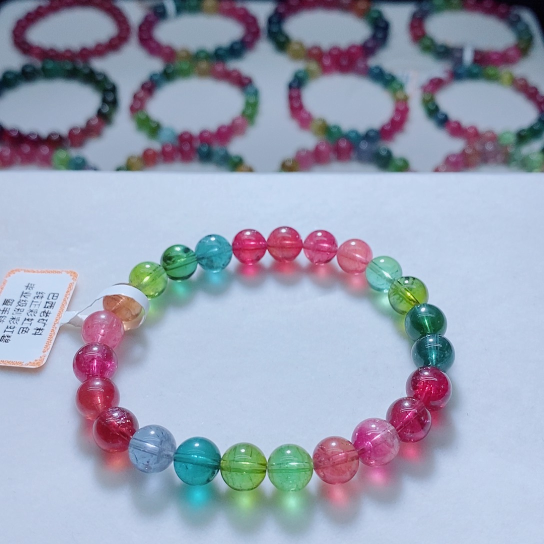 手链未镶嵌碧玺7.8mm左右