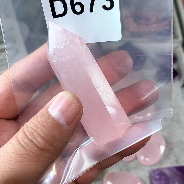 水晶天然水晶柱子D673未镶嵌H****屋