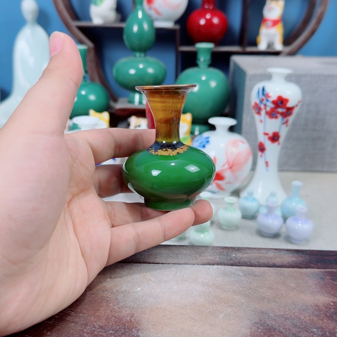 陶瓷手工小花器摆件