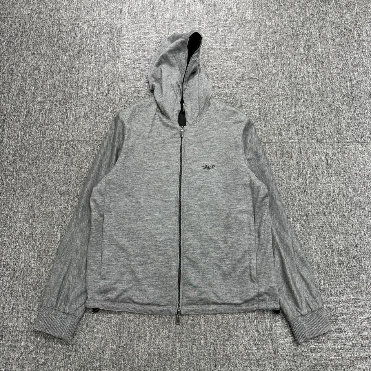 99新 ZEGNA 拉链双面连帽双面穿夹克/54码/15078