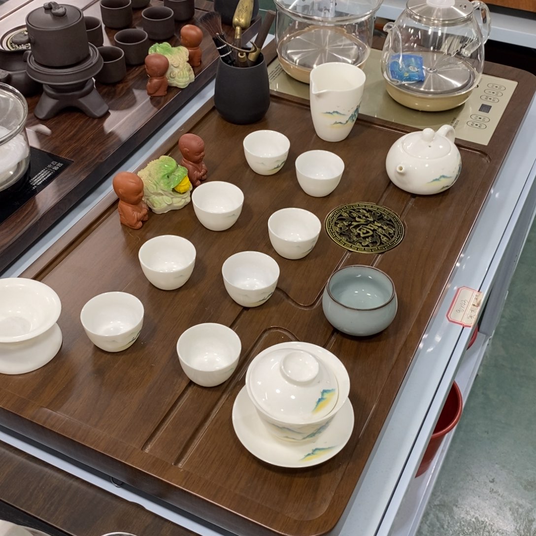 实木茶盘茶具套装家用