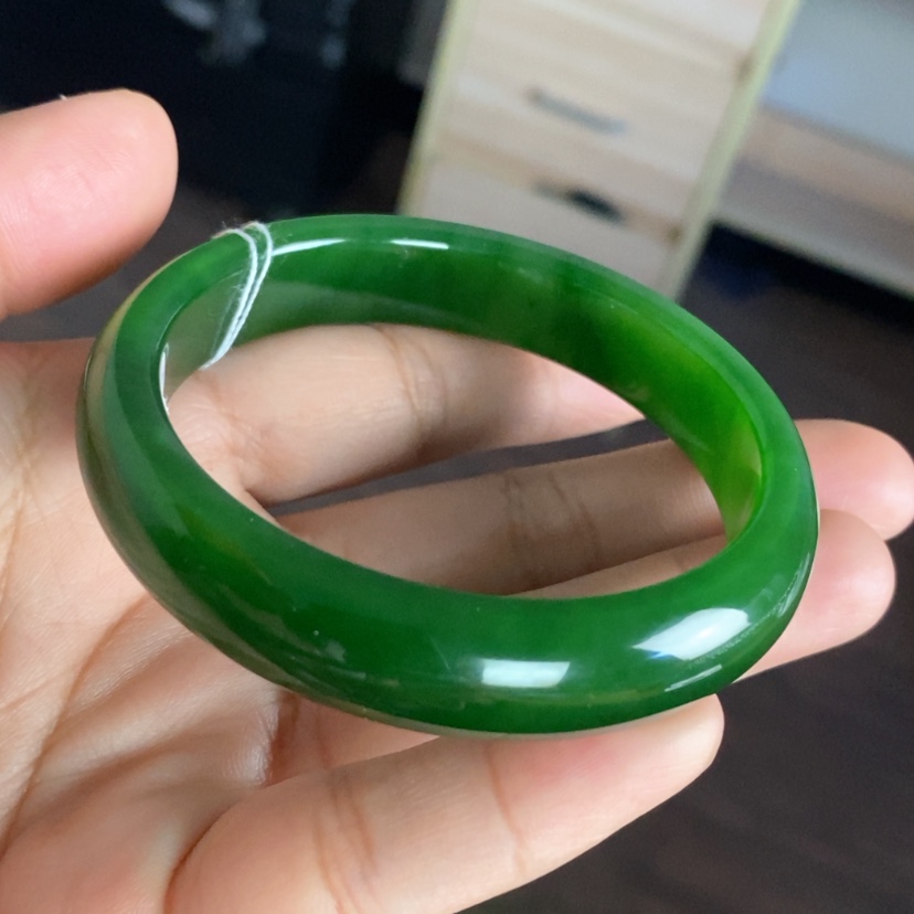 【闪购商品】未镶嵌手镯和田玉（碧玉）