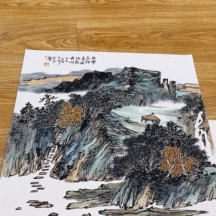 姜奇老师山水作品50×50