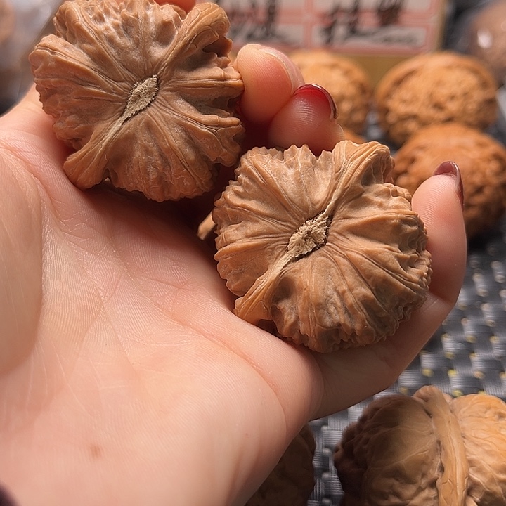 ?文玩核桃把件43白狮子